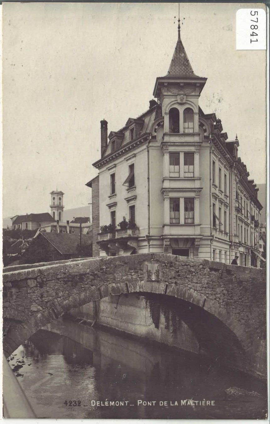 Cartoline postali: Delemont - Pont de la Maltiere – Usato da Ettingen venduto da Kartenplanet