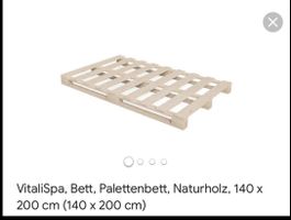 Paletten Bett Rahmen mit Stauraum 