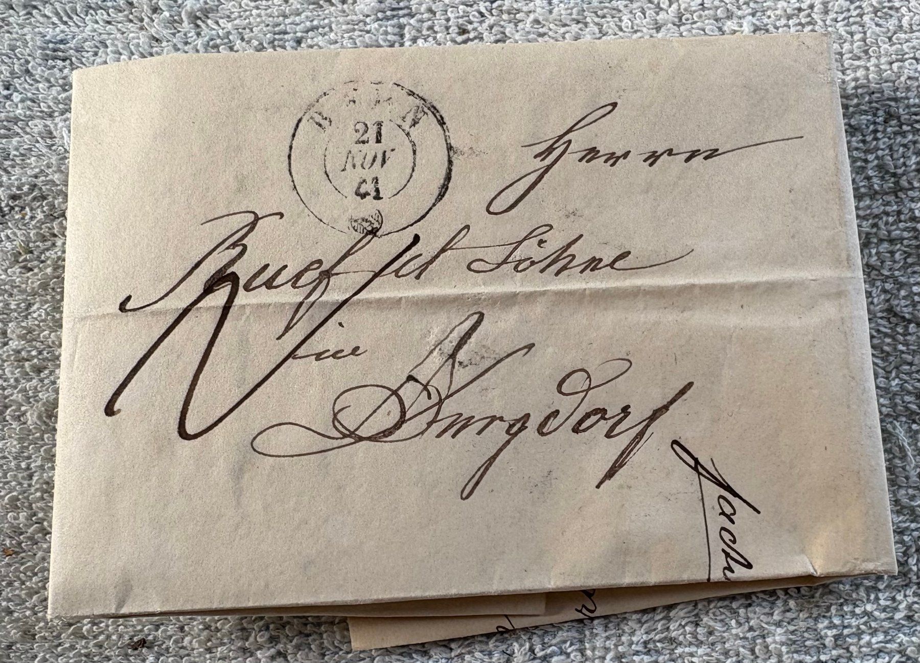 Documenti: ANTIKER BRIEF VON 1841 – Usato da Ostermundigen venduto da Kari1937