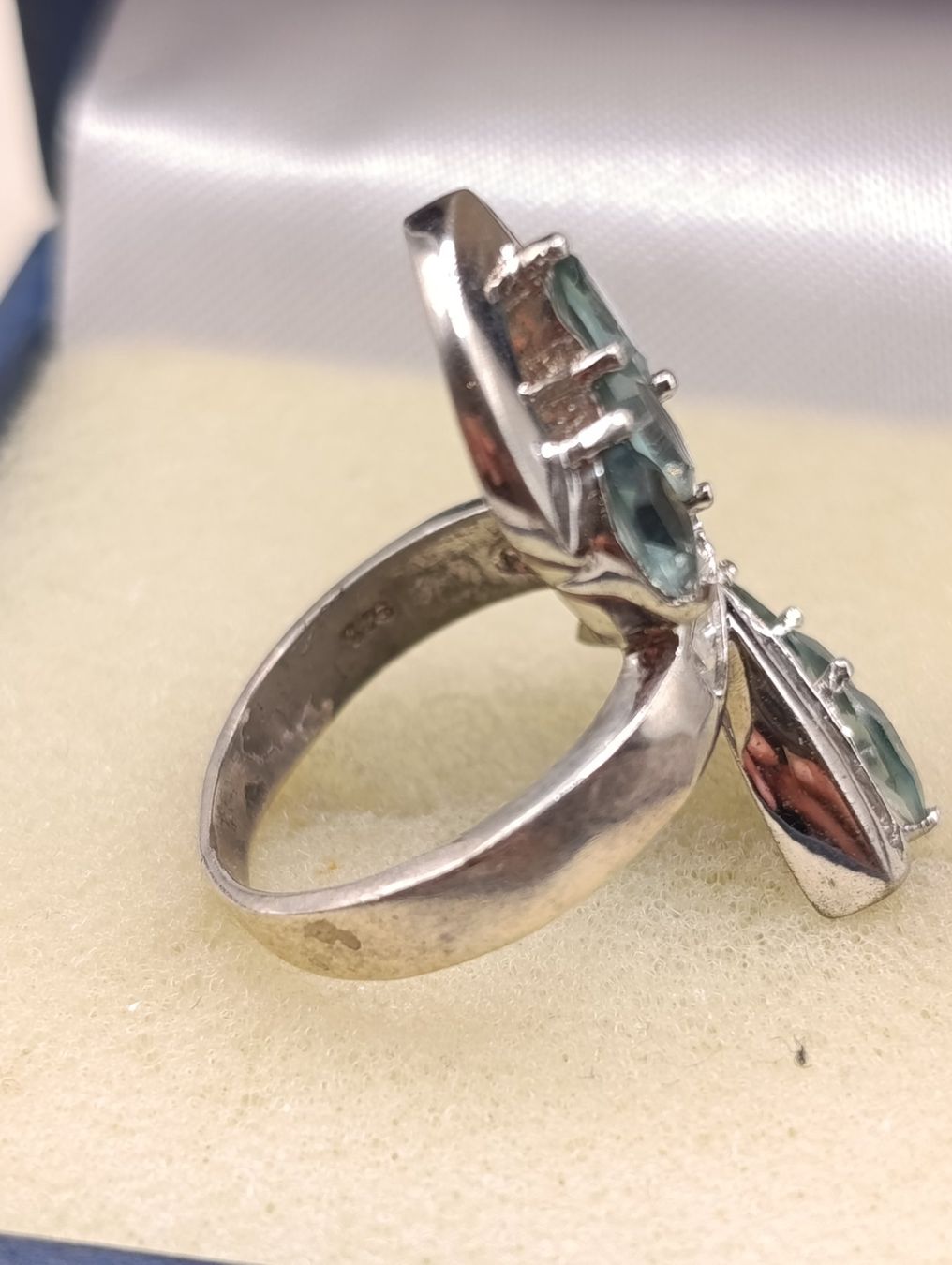 Ringe: Vintage versilberte Ring mit Schmucksteine Top – Gebraucht aus Steffisburg von 1.Schmuckschatulle 5