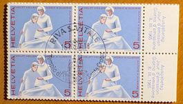 Timbres suisses 1965 Infirmière et malade