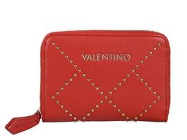 VALENTINO Portemonnaie rot Damen Leder Nieten