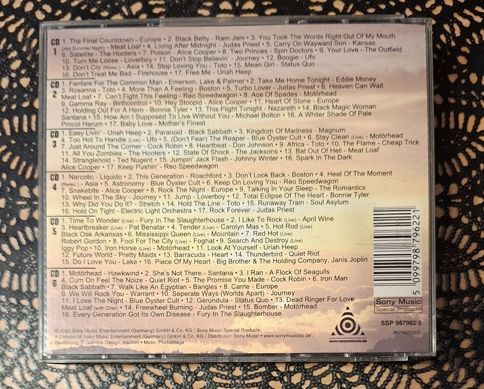 CDs: 100% Rock Vol.02, 6CD Rock Hit Compilation Sampler 2002 – D'occasion à Schönenberg TG par breiti12 1