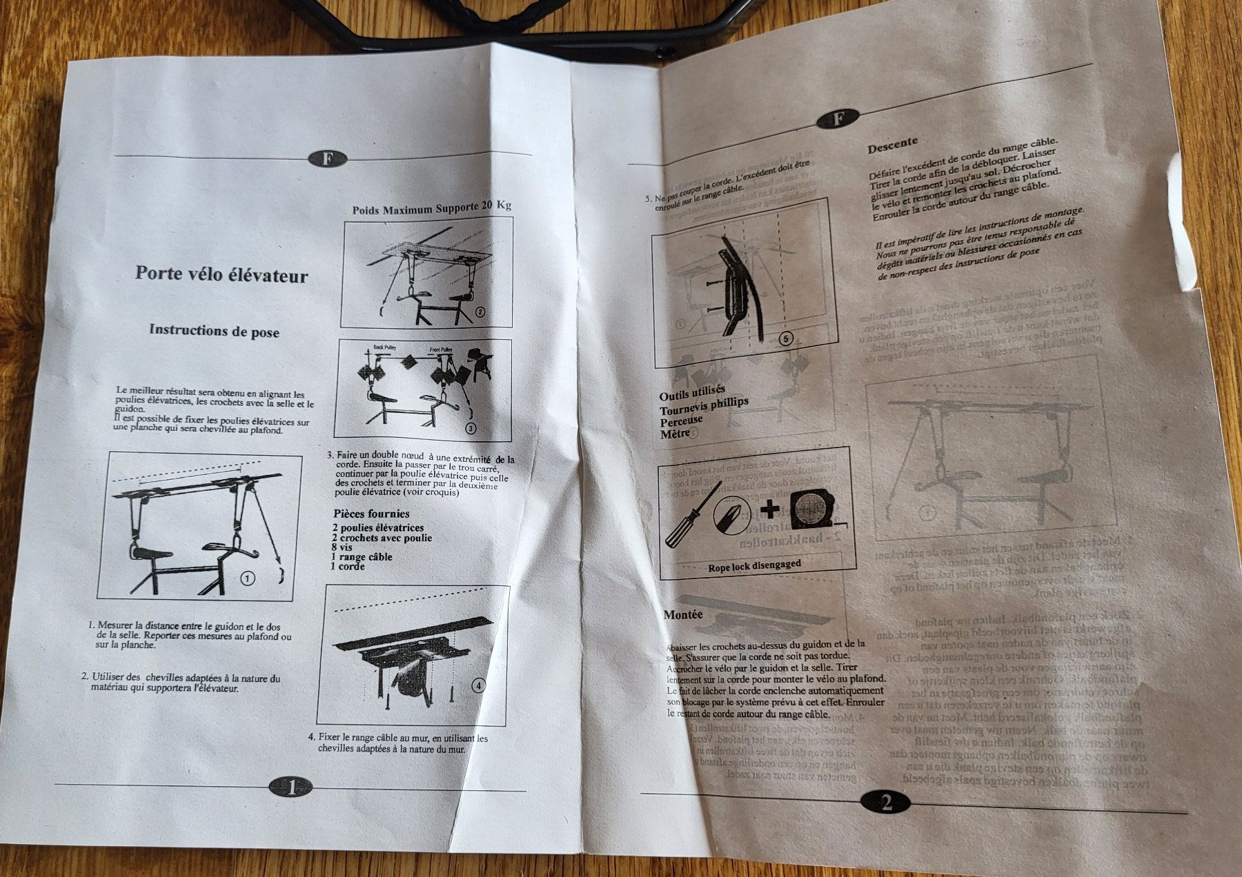 Pezzi di ricambio: Porte-vélo élévateur – Nuovo (secondo la descrizione) da Corserey venduto da ded_7fys 4