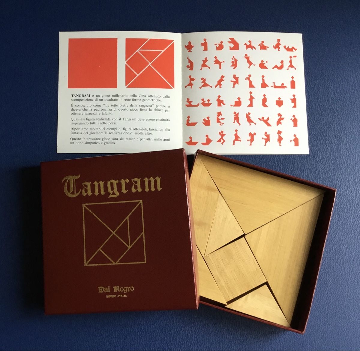 Giochi: Tangram, Jeu en bois vintage de Dal Negro, – Nuovo e nell'imballaggio originale da Commugny venduto da rit_5lq2 1