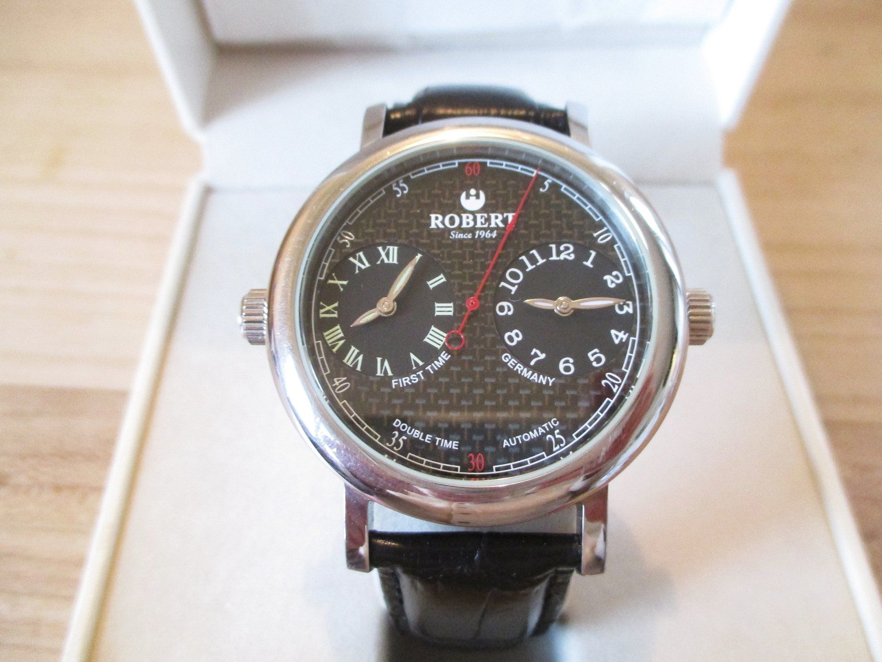Uhren: Rarität Uhr ROBERT Since 1964 Double Time Automatic – Gebraucht aus Rorschacherberg von Marubium 8