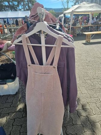 Manchester Jeanslatzleider Rosa/beige 