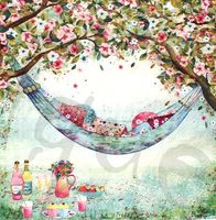 Serviette hammrock full of cushions (d274) 2Stk.