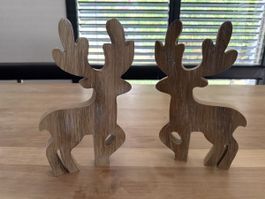 Deko Hirsche aus Holz