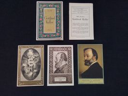 Bundesfeier 1919 ,Komplettset Gottfried Keller inkl. Umschl.