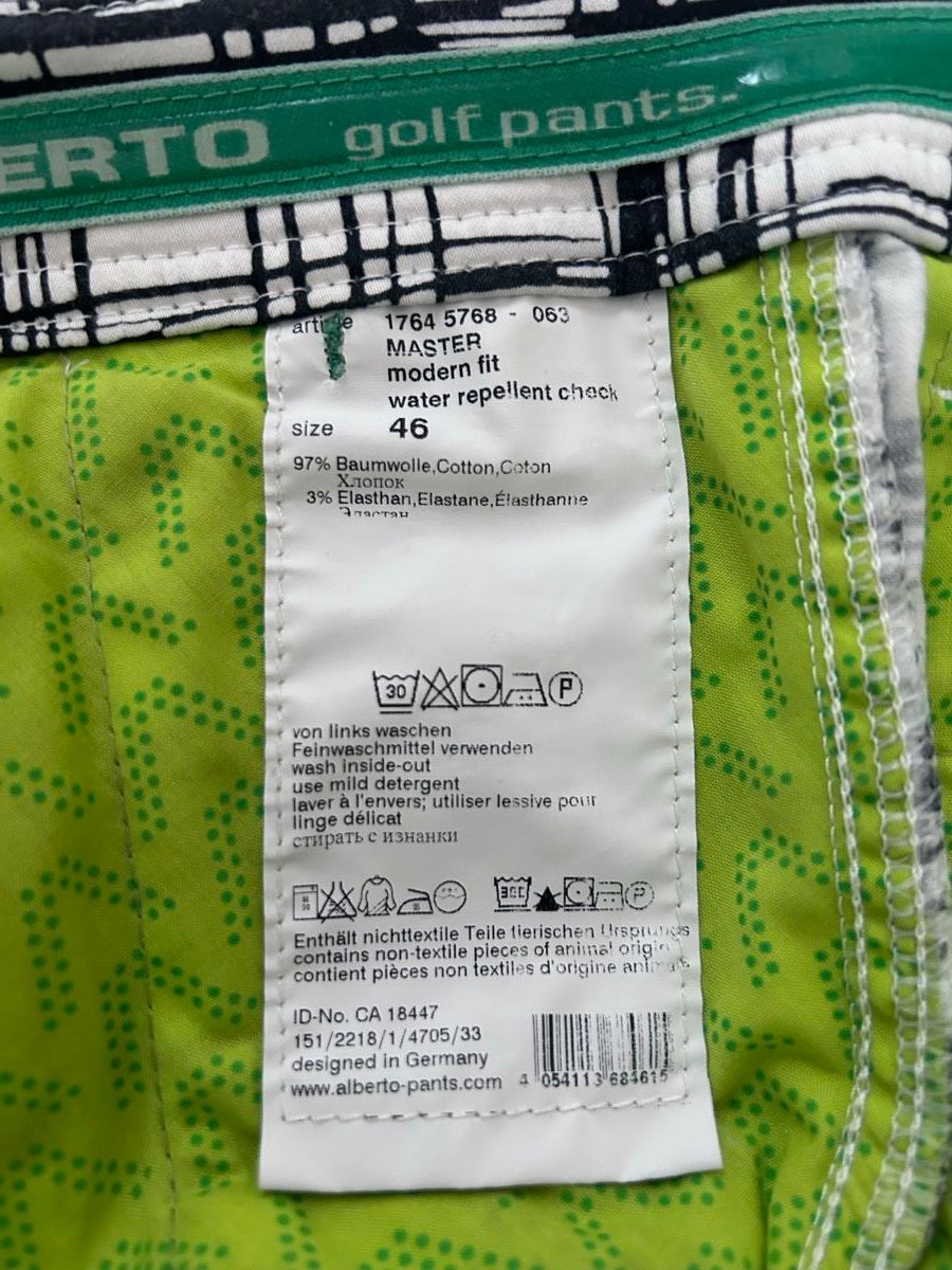Pantaloni: ALBERTO Golf Hose Master Fit Grösse 46 kariert – Nuovo (secondo la descrizione) da Schöfflisdorf venduto da gandig 4