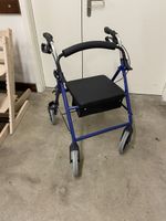 Gehhilfe Rollator blau 