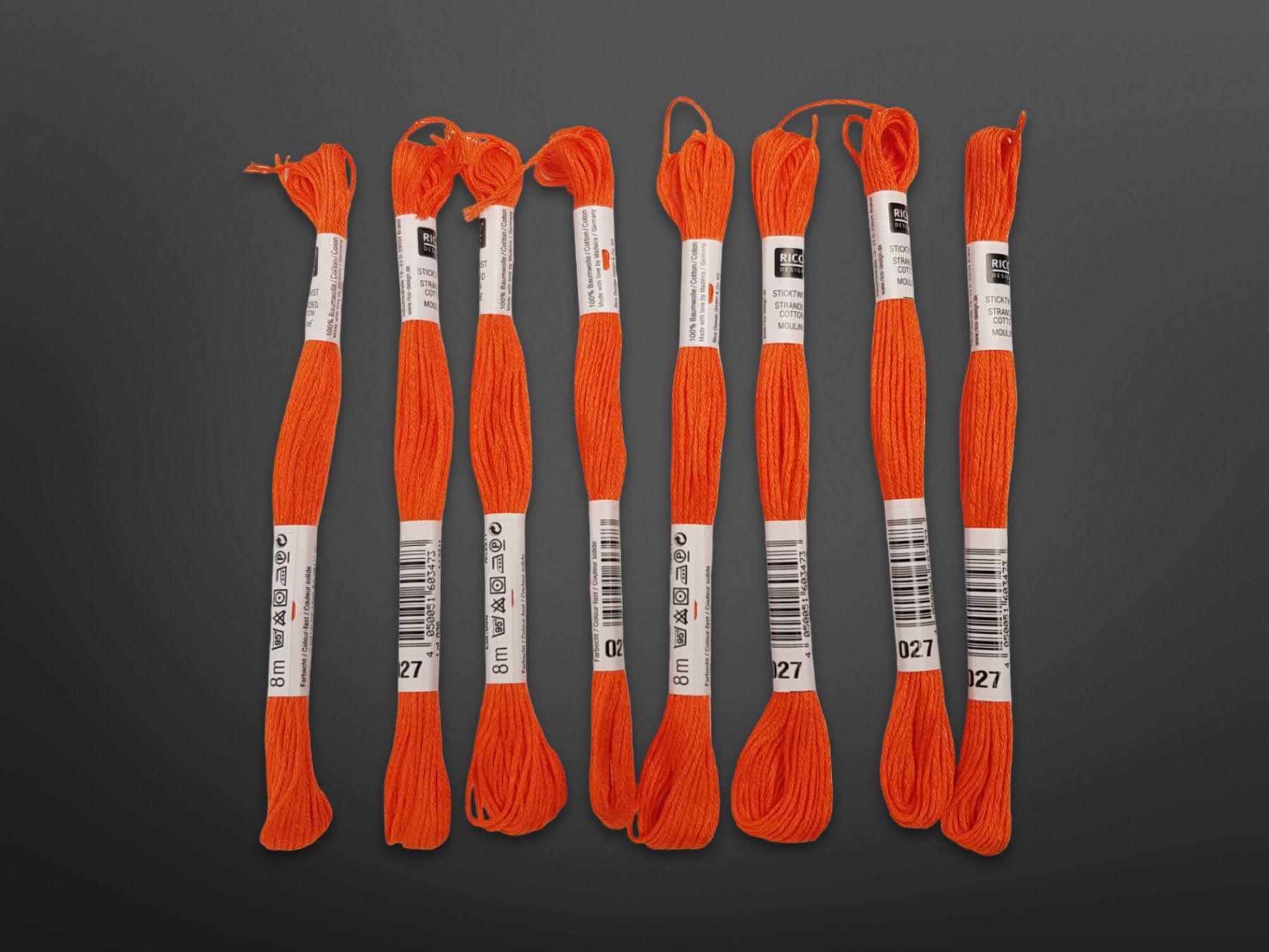 Cordicelle & Fili: RICO DESIGN oranges Stickgarn – Nuovo (secondo la descrizione) da Suhr venduto da Restwert_Suhr 2