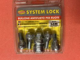 Radschrauben Diebstahlsicherung, M12x1.25, Neu im Set! (56)