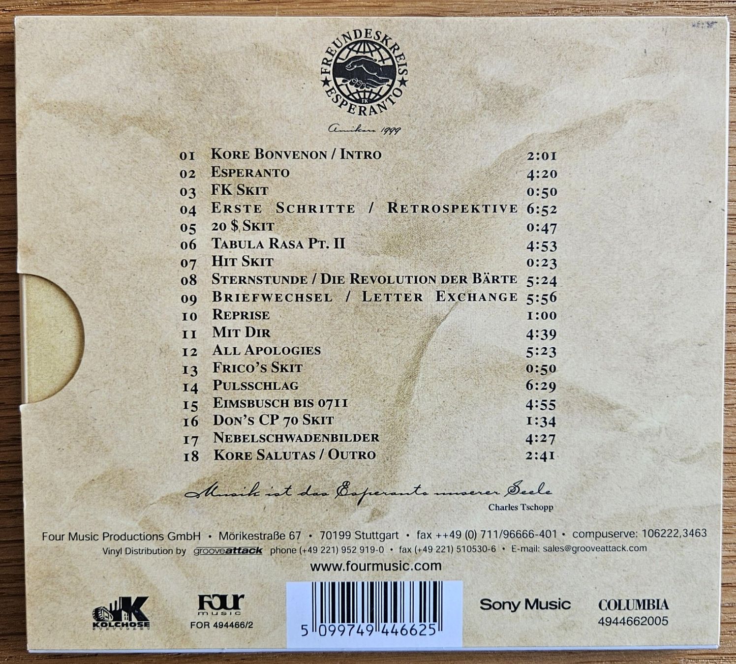CD: CD Freundeskreis: Esperanto – Usato da Schaffhausen venduto da asyouwestley 2