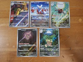 Pokemon Karten 5 Stück guter Zustand