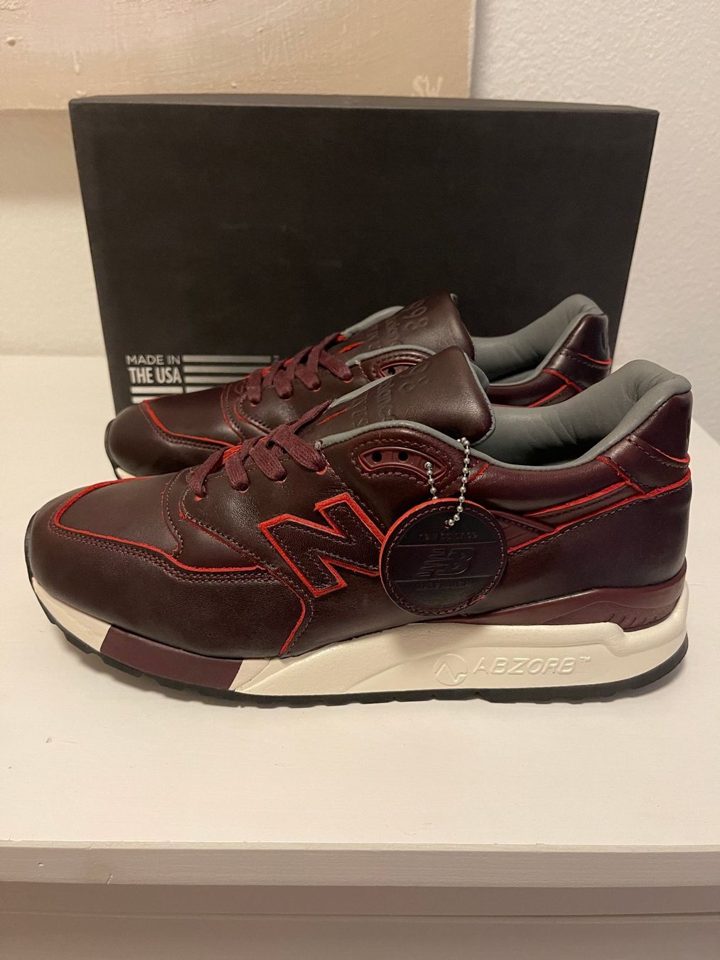New Balance Scarpe da uomo: New Balance 998 " Horween Leather " Eu 41.5 – Nuovo e nell'imballaggio originale da Luzern venduto da blumentopf783 4