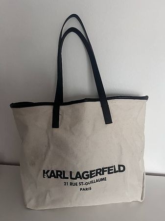 Karl Lagerfeld Canvas Shopping Bag