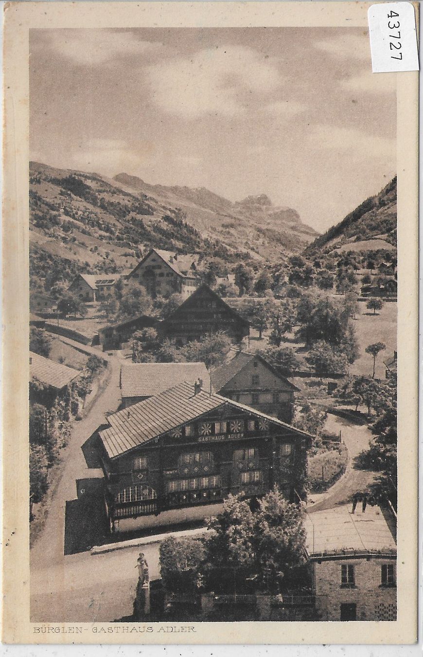 Cartoline postali: Bürglen - Gasthaus Adler – Usato da Ettingen venduto da Kartenplanet