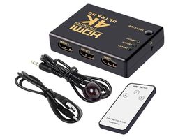 4K UHD HDMI SWITCH - SPLITTER - 3 FACH MIT FERNBEDIENUNG