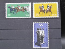 DDR 1979 Pferdezucht / Gedenkstätte **