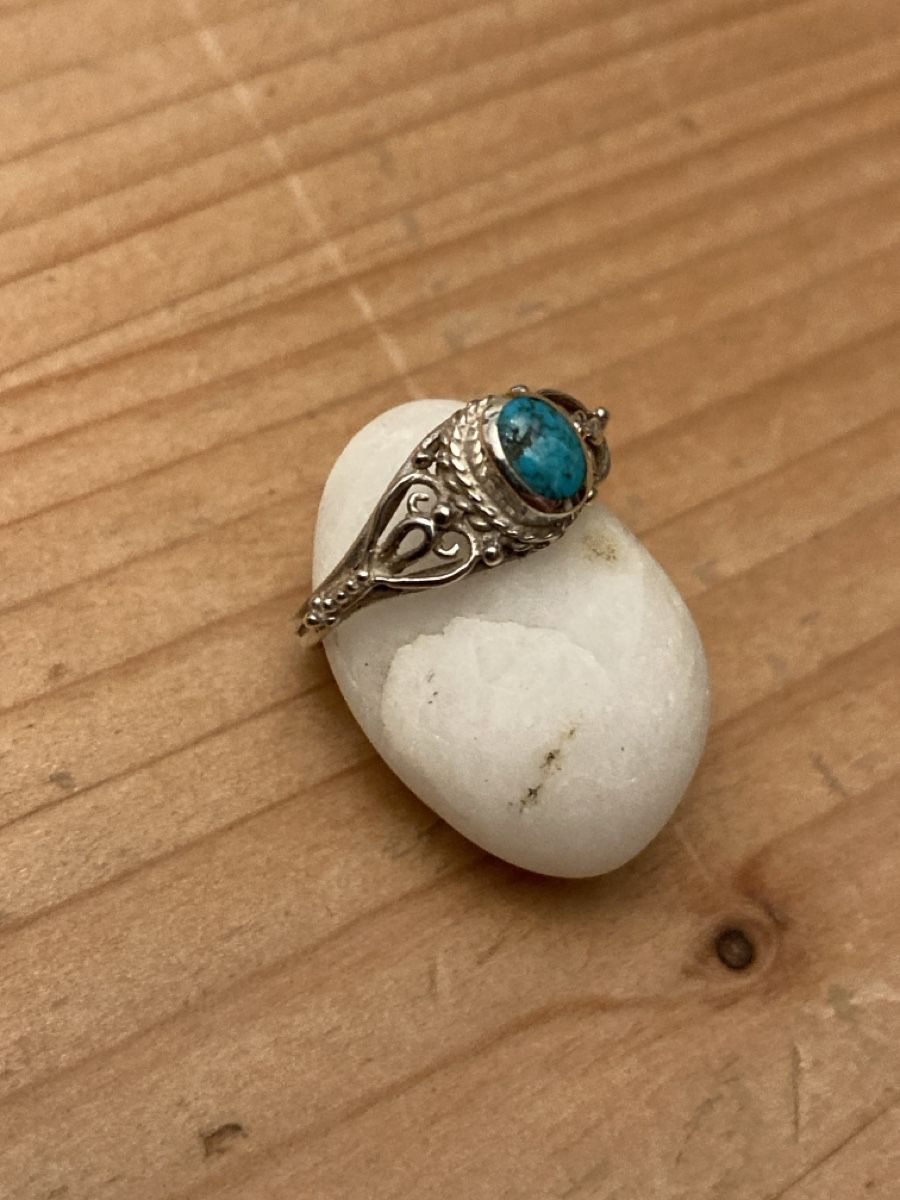 Bagues: Silberring Fingerring Silber Türkis – D'occasion à Giswil par Miiichen