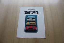 Volvo Modell Programm Prospekt 1974 NL