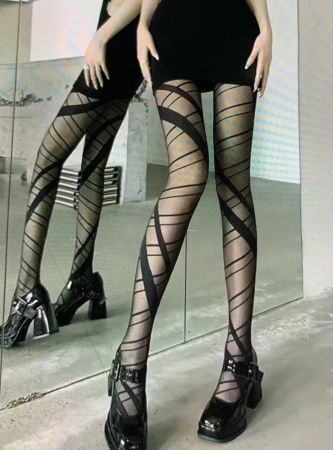 Chic Collant👌design particolare-tgS/M-nuovo