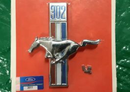 Emblem Kotflügel 302  Pferd,     1968 Mustang