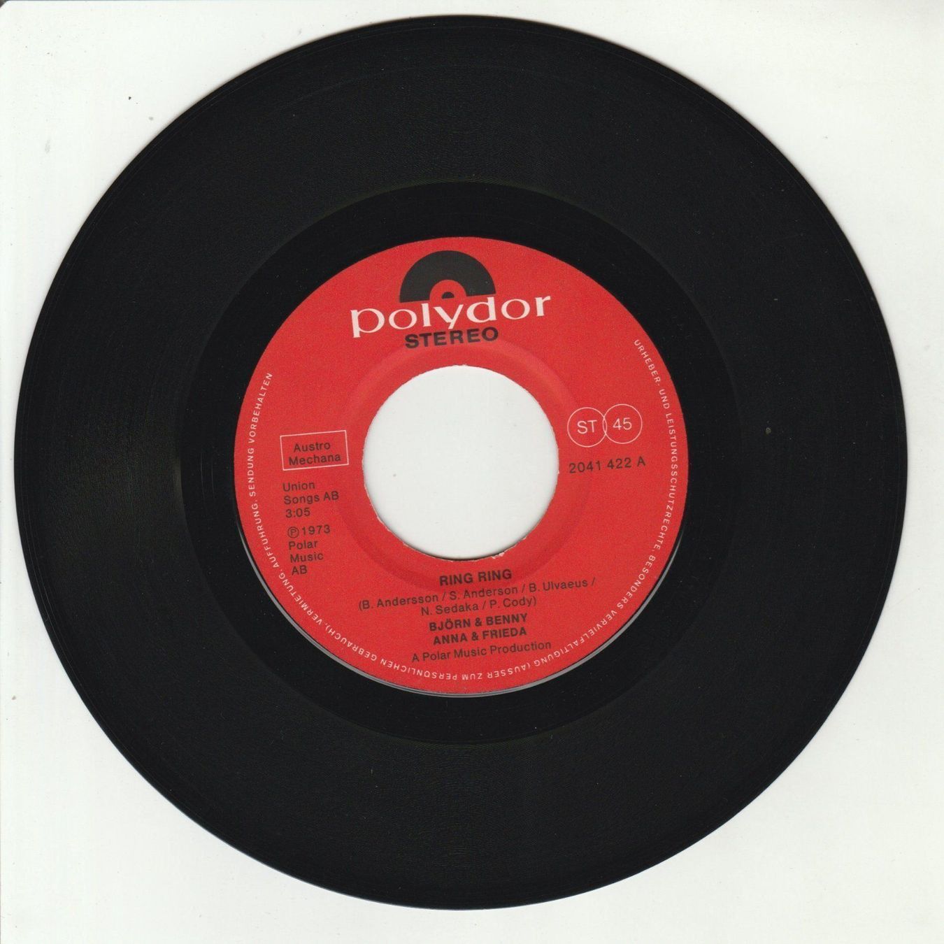 Vinyles: ABBA - Ring Ring 1973 7" Vinyl – D'occasion à Tübach par JamesStone 2