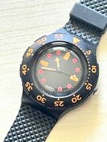 Swatch Scuba 200, Taucheruhr, Vintage, Schwarz, Top!