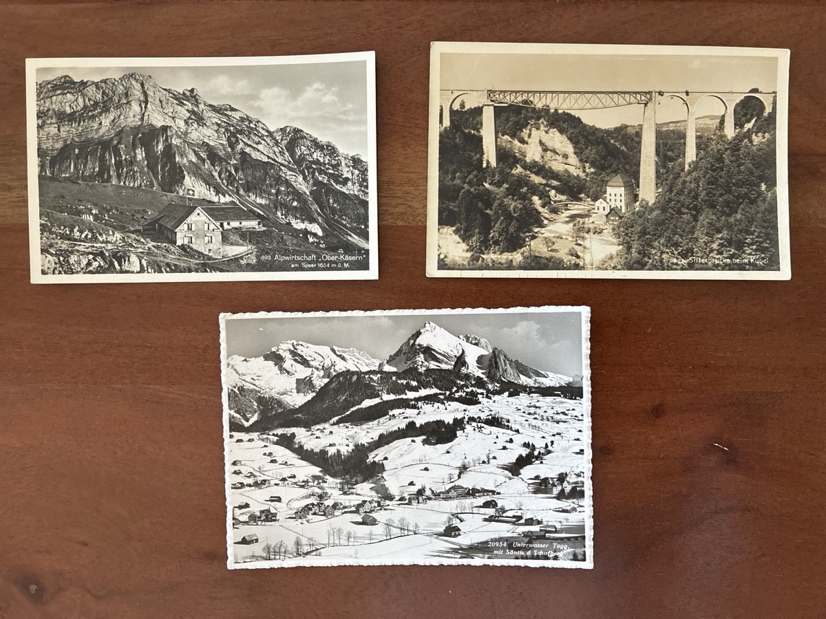 Cartoline postali: 10 Ansichtskarten vom Kanton St. Gallen – Usato da Oftringen venduto da Cla.vD.74 2