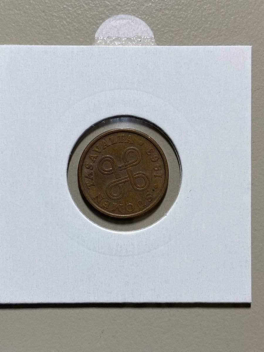 Alle Münzen: Finlande - 5 pennia - 1963 – Gebraucht aus Payerne von Mike1682 1