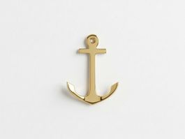 Crochet ancre en bronze, idéale pour une ambiance marine