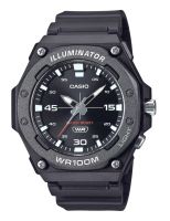 ⌚ Herrenuhr ®CASIO Schwarz 48mm 100M Wasserdicht Analog NEU