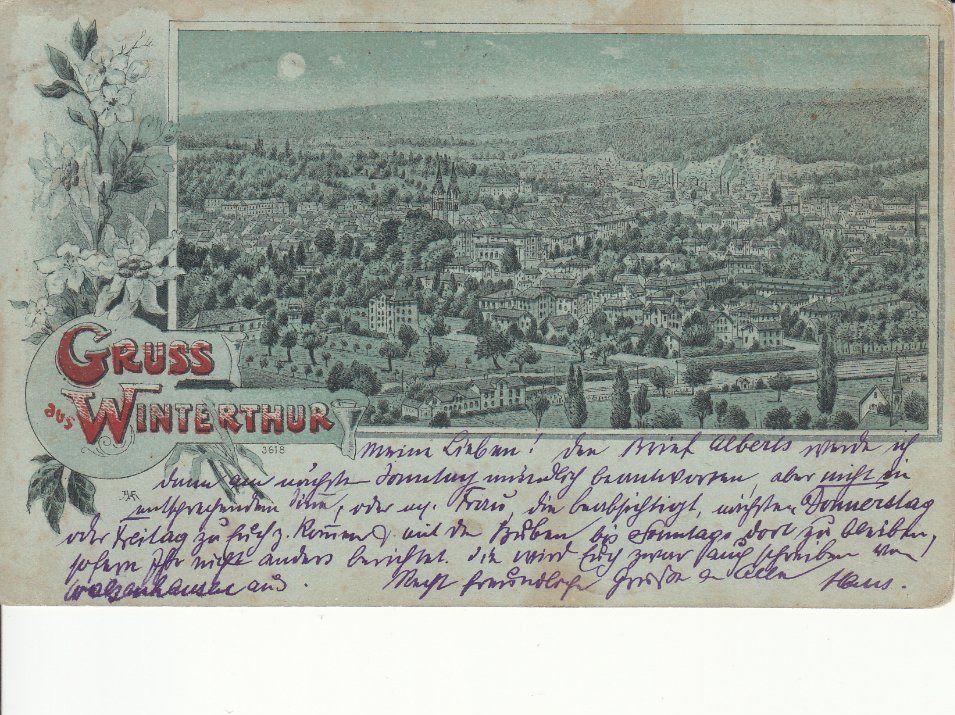 Ansichtskarten: Winterthur 1900 – Gebraucht aus Bürglen TG von StampGraf
