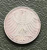 5 Deutsche Mark Silberadler 1960 J