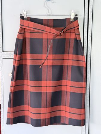 Hobbs London Tartan Rock 36 Karo Schwarz Rostrot