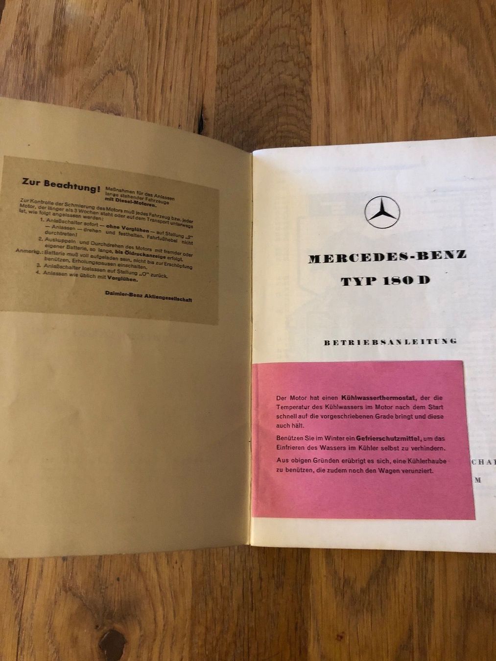 Libri: Mercedes Benz Typ 180 D – Usato da Zürich venduto da Russo85 1
