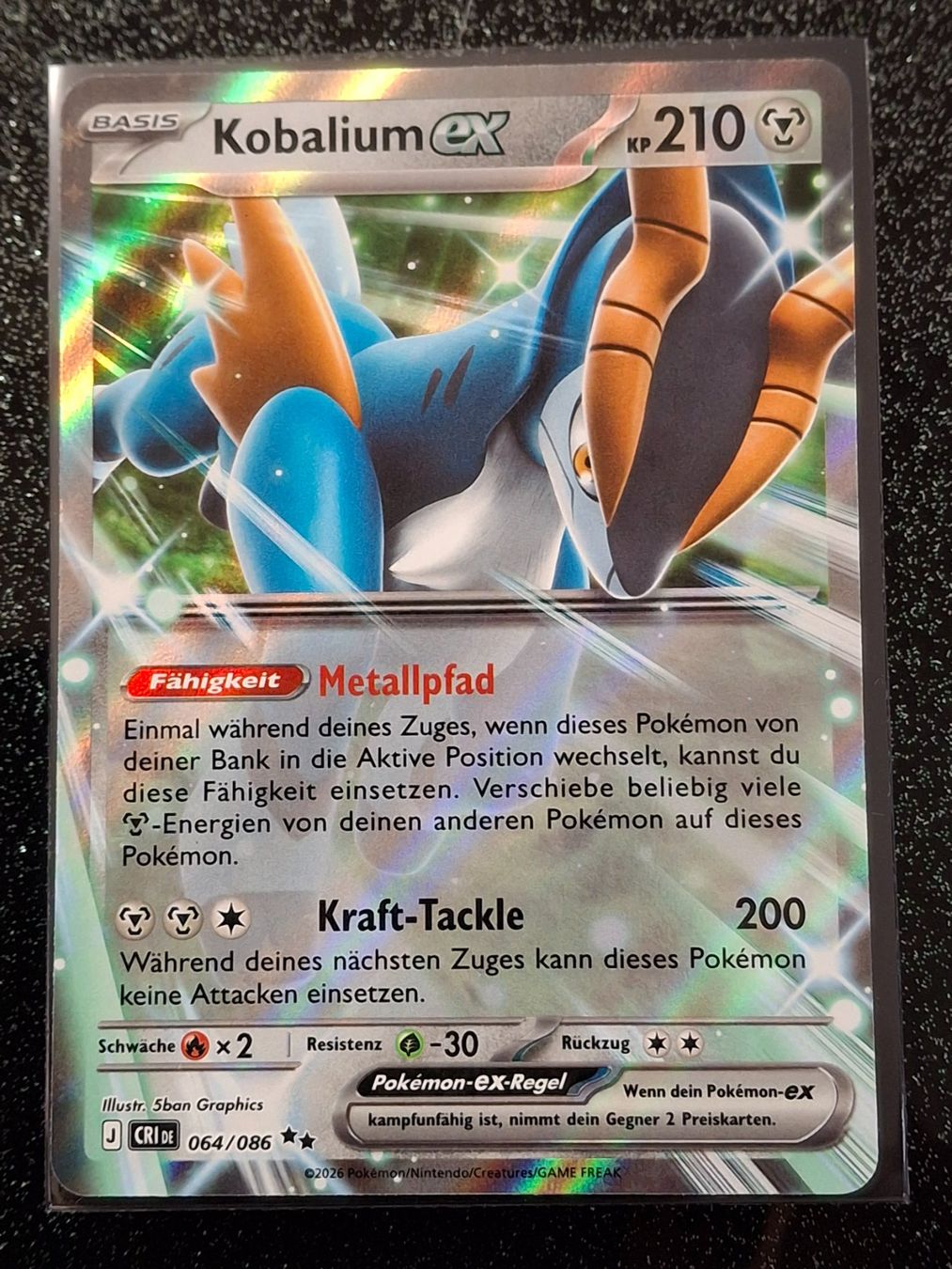 Pokémon Carte collezionabili: Wachsendes Chaos / Kobalium ex 064/086 DE – Nuovo (secondo la descrizione) da Zug venduto da Vorphalak