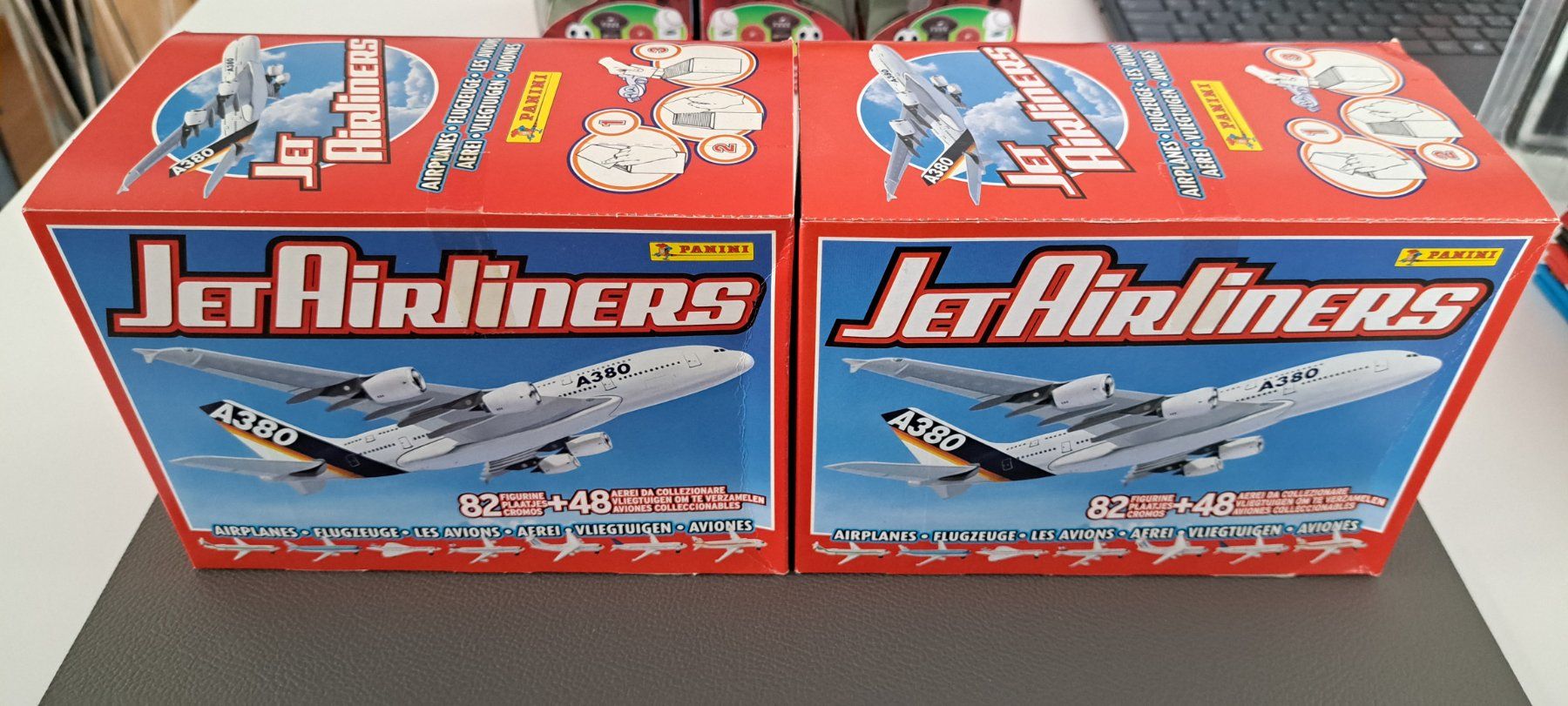 Panini Sammelbilder & Trading cards: 2 Stück Jet Airliners Display Box Sealed 2004 | Panini – Neu (gemäss Beschreibung) aus Reiden von Zizki