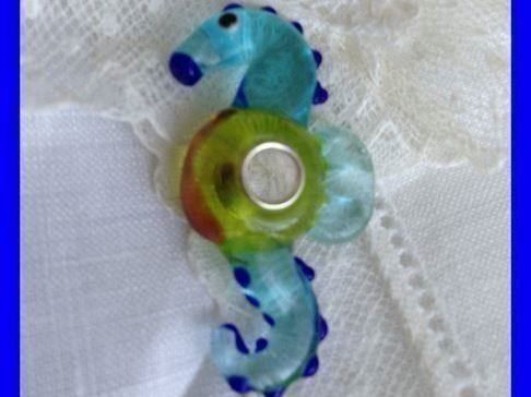 Ciondoli: GLAS BEAD SEEPFERDCHEN Charm  kompatibel mit Pandora – Nuovo (secondo la descrizione) da Subingen venduto da ArtBead 4