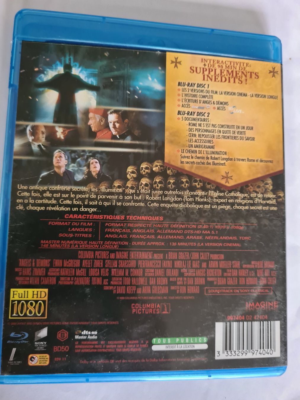 Alle DVDs: Blu-ray Anges & Démons - Version longue 2 disques – Gebraucht aus Tavannes von Xeney 1