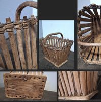 handgefertigter, Holzkorb,/ Korb, antik