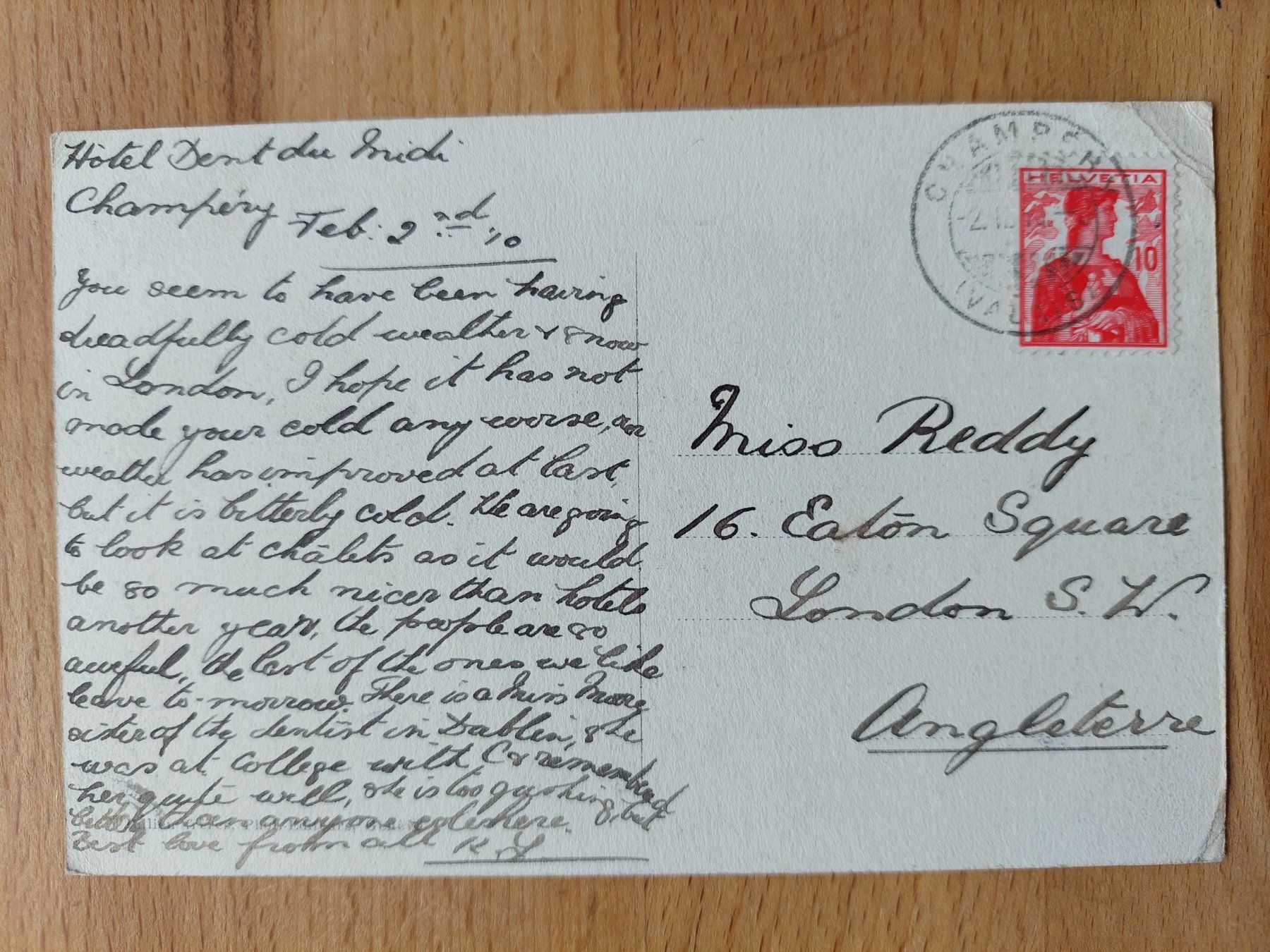 Cartoline postali: AK Champery mit Bahn – Usato da Obfelden venduto da Foto_Bild_Kunst_Buch 1