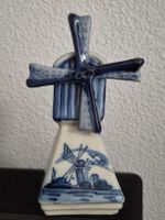 Handbemalte Delfter Blau Windmühle – Keramik Figur