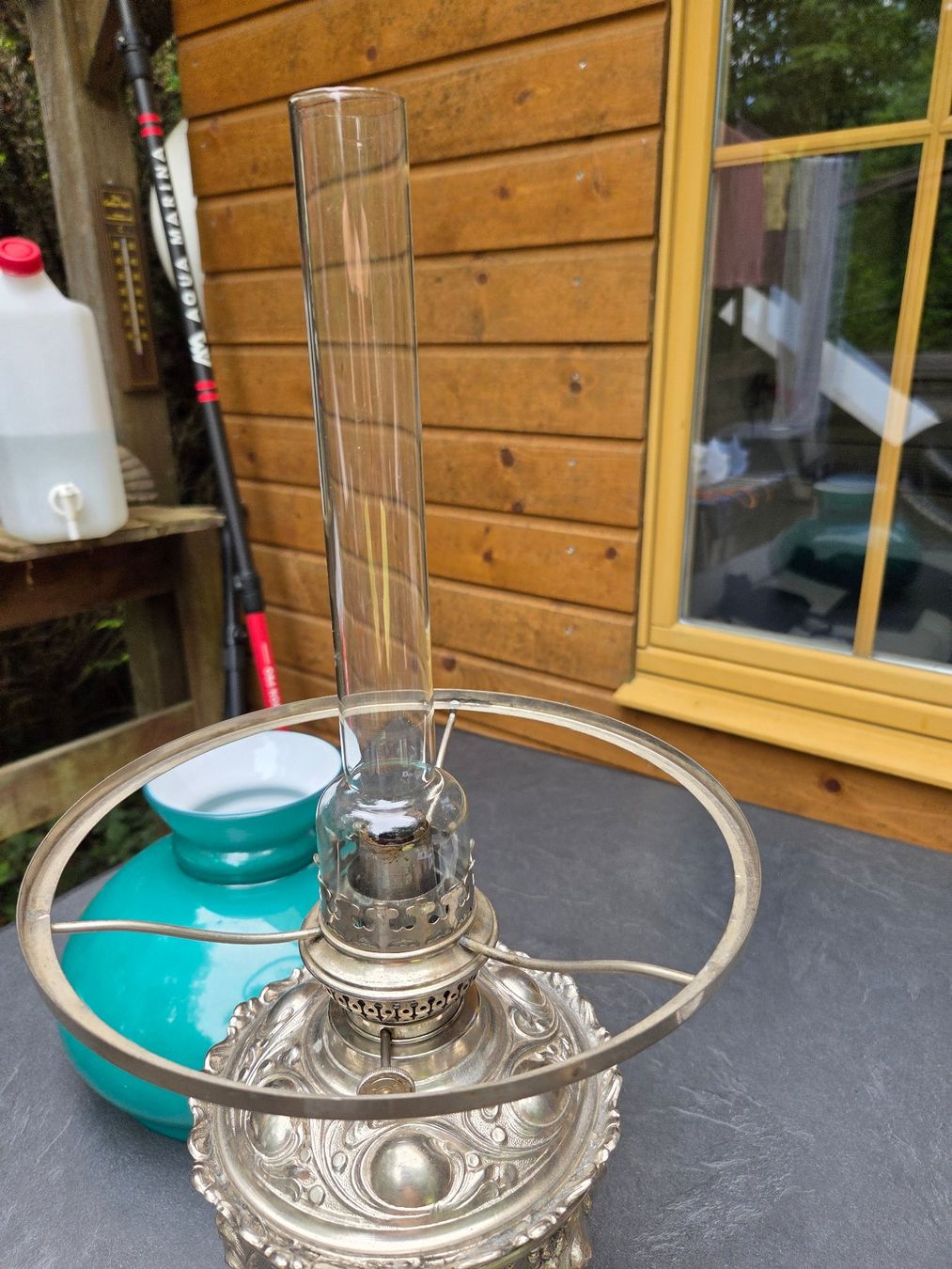 Lampade: Antike Petroleumlampe Jugendstil – Usato da Wallisellen venduto da Minco 2