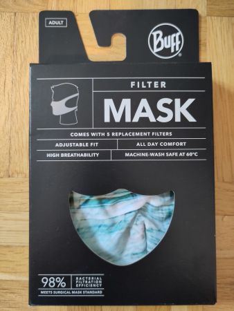 Filter Maske Buff mit 5 Filter für Erwachsene, unbenutzt