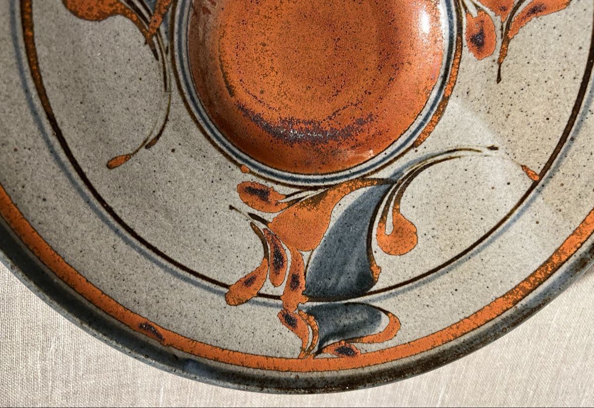 Piatti di portata: Plat décoratif ARTPOT, grès tourné et peint main – Nuovo (secondo la descrizione) da Genève venduto da DELIRBEADS 2