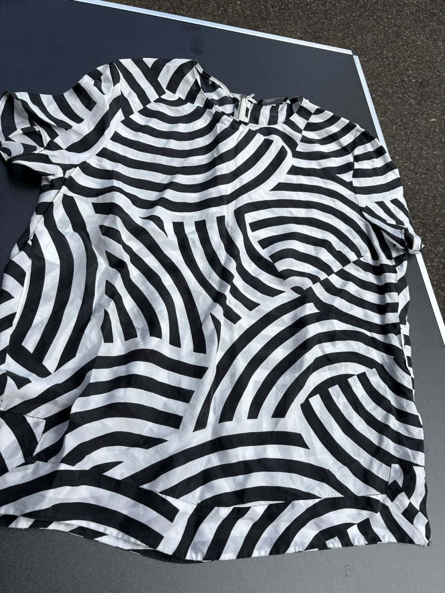 Camicette: Damen Bluse schwarz weiss Grösse M – Usato da Zürich venduto da Sundaygirl 3